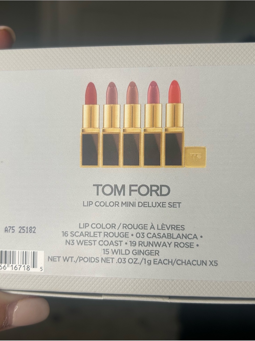 Tom Ford Lipstick Set — Red, Deep Rose, Dusty Rose, Berry - Picture 3 of 3